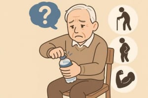 「ペットボトルのふたが開けられない」はロコモ・フレイル・サルコペニア共通のサインかも？